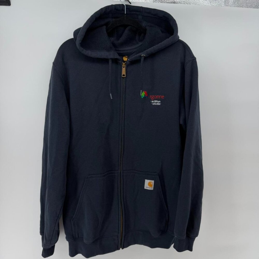 Carhartt Original Fit Medium Full Zip Navy Hoodie